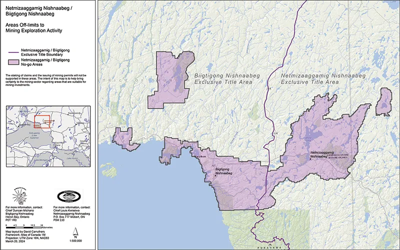 Public Notice of Mining Restrictions Map